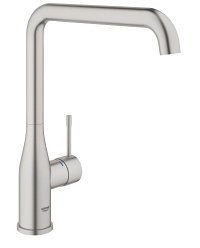 Plautuvės maišytuvas GROHE Essence L formos, nerūdijančio plieno spalvos 