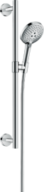Dušo komplektas HANSGROHE Raindance Select S 120, 3 srovių, su 65 cm dušo stovu, spalva - chromo (chrome)