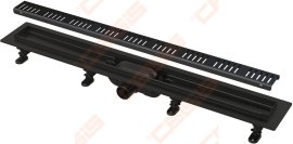 Dušo latakas Alcadrain APZ10BLACK, 750 mm, plastikinis, su juodom grotelėm