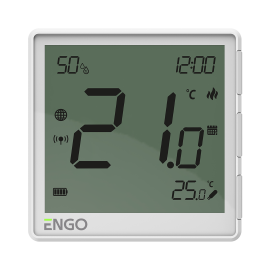 ENGO EONE-BATW termostatas belaidis, virštinkinis su drėgmės jutikliu