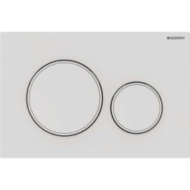 Vandens nuleidimo mygtukas Geberit Sigma20 Round, matinis baltas