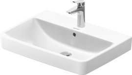 Praustuvas Duravit No.1 650x460, šlifuota apačia, skylė maišytuvui