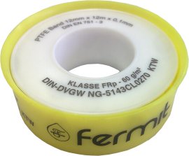 FERMIT PTFE FRp teflono juostelė ritėje mažiems sriegiams
