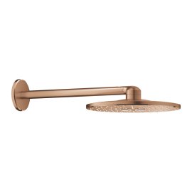 Dušo galva GROHE Rainshower SmartActive 310 su 430 mm alkūne iš sienos, 2 srovės, matinio rausvo aukso spalvos (Brushed Warm Sunset)