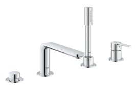 Maišytuvas voniai GROHE Lineare 4 skylės, su dušeliu