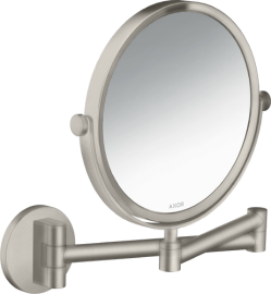 Kosmetinis veidrodis AXOR Universal Circular, nerūdijančio plieno spalva (Stainless Steel Optic)