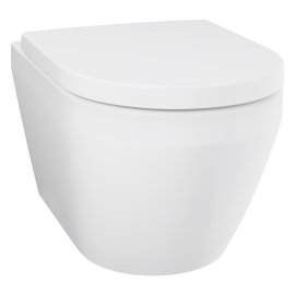 Pakabinamas WC unitazas GROHE Euro Ceramic su Triple Vortex technologija su lėtai nusileidžiančiu dančiu