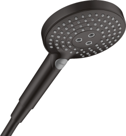 Rankinė dušo galva HANSGROHE Raindance Select S 120, 3 srovių, EcoSmart, spalva - juoda matinė (matt black)