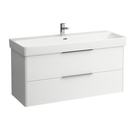 Spintelė praustuvui Laufen BASE 1160x440x530 mm, su dviem stalčiais, praustuvui 814965, spalva- balta matinė