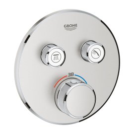 Dekoratyvinė dalis potinkinio dušo maišytuvo GROHEGrotherm SmartContr 2 funkcijų nerūdijančio plieno spalvos