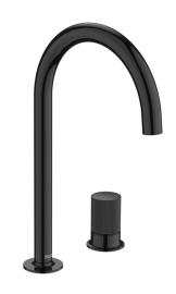 Maišytuvas praustuvui Roca NU, dviejų dalių, be dugno vožtuvo, spalva - titano juoda (Titanium black)