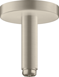 Laikiklis iš lubų dušo galvai AXOR ShowerSolutions, 100 mm, šlifuoto nikelio spalvos (Brushed Nickel)
