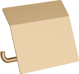 Tualetinio popieriaus laikiklis Hansgrohe AddStoris su dangteliu, šlifuotos bronzos spalva (Brushed Bronze)