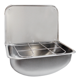 Nerūdijančio plieno plautuvė FRANKE WB440COP 440x340 mm pakabinama, su grotelėmis ir sieniele