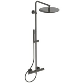 Dušo sistema Ideal Standard Ceratherm T125, termostatinė. Komplekte termostatinis maišytuvas,Ø300mm lietaus dušo galva, rankinis dušas-"pirštelis',  spalva - Magnetic Grey