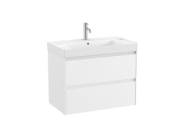 Spintelė su praustuvu Roca UNIK ONA 800x460x645 mm, 2 stalčiai, spintelės spalva - balta matinė