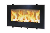Plieninis židinio ugniakuras HWAM I 30/65 (1100x619x470); 10kW