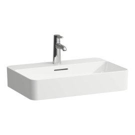 Praustuvas-dubuo Laufen VAL 600x400x115 mm, 1 anga maišytuvui, su Laufen Clean Coat (LCC) danga