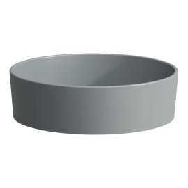 Praustuvas-dubuo Laufen KARTELL 420x420x120 mm, be angos maišytuvui, be perlajos, spalva - graphite matt