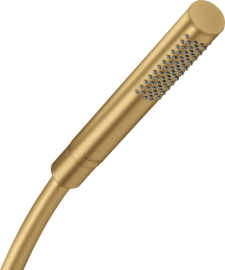 Rankinė dušo galvutė AXOR Starck 1jet EcoSmart, šlifuoto aukso spalvos (Brushed Gold Optic)