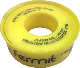 FERMIT PTFE GRp teflono juostelė ritėje didesniems sriegiams