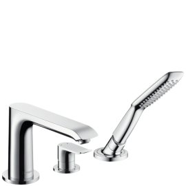3 dalių vonios maišytuvas HANSGROHE Metris, iš vonios krašto