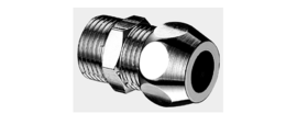 Jungtis su veržle SCHELL 1/2" x Ø10 mm, tiesi, išorinis sriegis