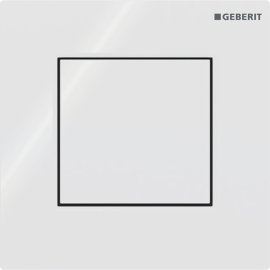 Pisuaro rėmo vandens nuleidimo mygtukas Geberit Type01 Square, baltas