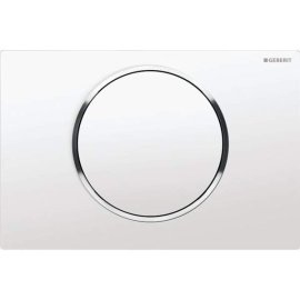 Vandens nuleidimo mygtukas Geberit Sigma10 Round, baltas/chromas