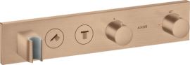 Potinkinio termostatinio modulio dekoratyvinė dalis AXOR ShowerSolutions 460/90, 2 funkcijos, šlifuoto raudono aukso (Brushed Red Gold)