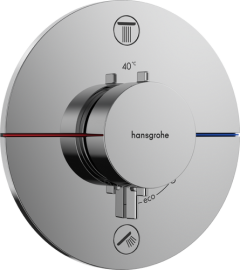 Dekoratyvinė dalis potinkiniam termostatiniam dušo maišytuvui HANSGROHE ShowerSelect Comfort S, 2 funkcijos, spalva - chromo