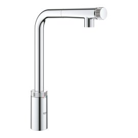 Plautuvės maišytuvas GROHE Minta Smart Control ištraukiama galva, chromo spalvos 
