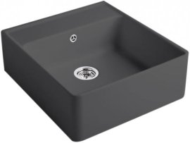 Plautuvė VILLEROY&BOCH Single-Bowl dalinai įleidžiama, grafito spalvos