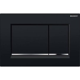 Vandens nuleidimo mygtukas Geberit Sigma20 Square juodas/chromas