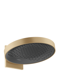 Dušo galva su laikikliu iš sienos HANSGROHE Rainfinity 360, 1 srovės, spalva - šlifuotos bronzos (brushed bronze)