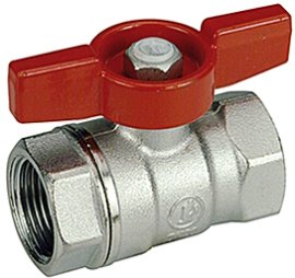 Žalvarinis chromuotas (matinis) GIACOMINI R251D rutulinis ventilis Dn1"