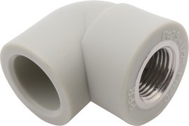 Alkūnė FV-PLAST PPR 90° Dn32 x 1" (su metaliniu sriegiu)