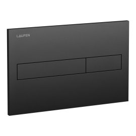 Nuleidimo mygtukas potinkiniam bakeliui AW1 Laufen LIS, Dual Flush, spalva - juodas matinis