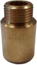 Prailginimas PATTARONI 1/2"x50mm, žalvaris