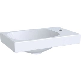 Praustuvas Geberit Acanto 40x25 cm, su skyle maišytuvui dešinėje