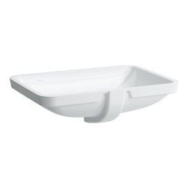 Praustuvas Laufen PRO S 600x400x170 mm, įmontuojamas iš apačios, be angos maišytuvui, spalva - balta LCC Active (LAUFEN Clean Coat Active)