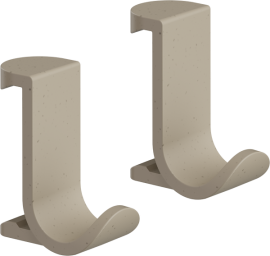 Kabliukas Hansgrohe WallStoris Planet Edition (2vnt.), smėlio spalvos