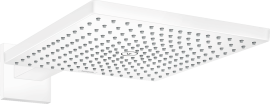Dušo galva su laikikliu iš sienos HANSGROHE Raindance E 300, 1 srovės, spalva - balta matinė (matt white)