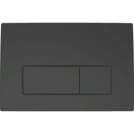 Vandens nuleidimo mygtukas Geberit Delta50 Square, juodas matinis/juodas matinis