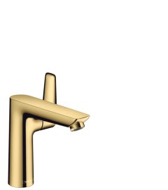Praustuvo maišytuvas HANSGROHE Talis E 150 su dugno vožtuvu, spalva - poliruoto aukso (polished gold optic)