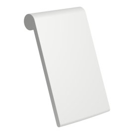 Pagalvėlė Sonar,Val,Alessi One laisvai pastatomoms vonioms iš marbond, matmenys: 400x90x625mm, šviesiai pilka