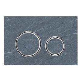 Vandens nuleidimo mygtukas Geberit Sigma50 Round, skalūnas/chromas