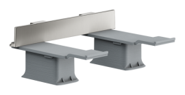 Tvirtinimo komplektas AXOR Universal Softsquare, nerūdijančio plieno spalva (Stainless Steel Optic)