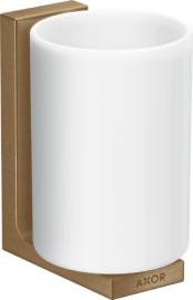 Dantų šepetėlių laikiklis AXOR Universal Rectangular, šlifuotos bronzos spalva (Brushed Bronze)