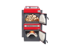 Plieninis dujų generacinis kieto kuro katilas Atmos DC 18 S; 20kW